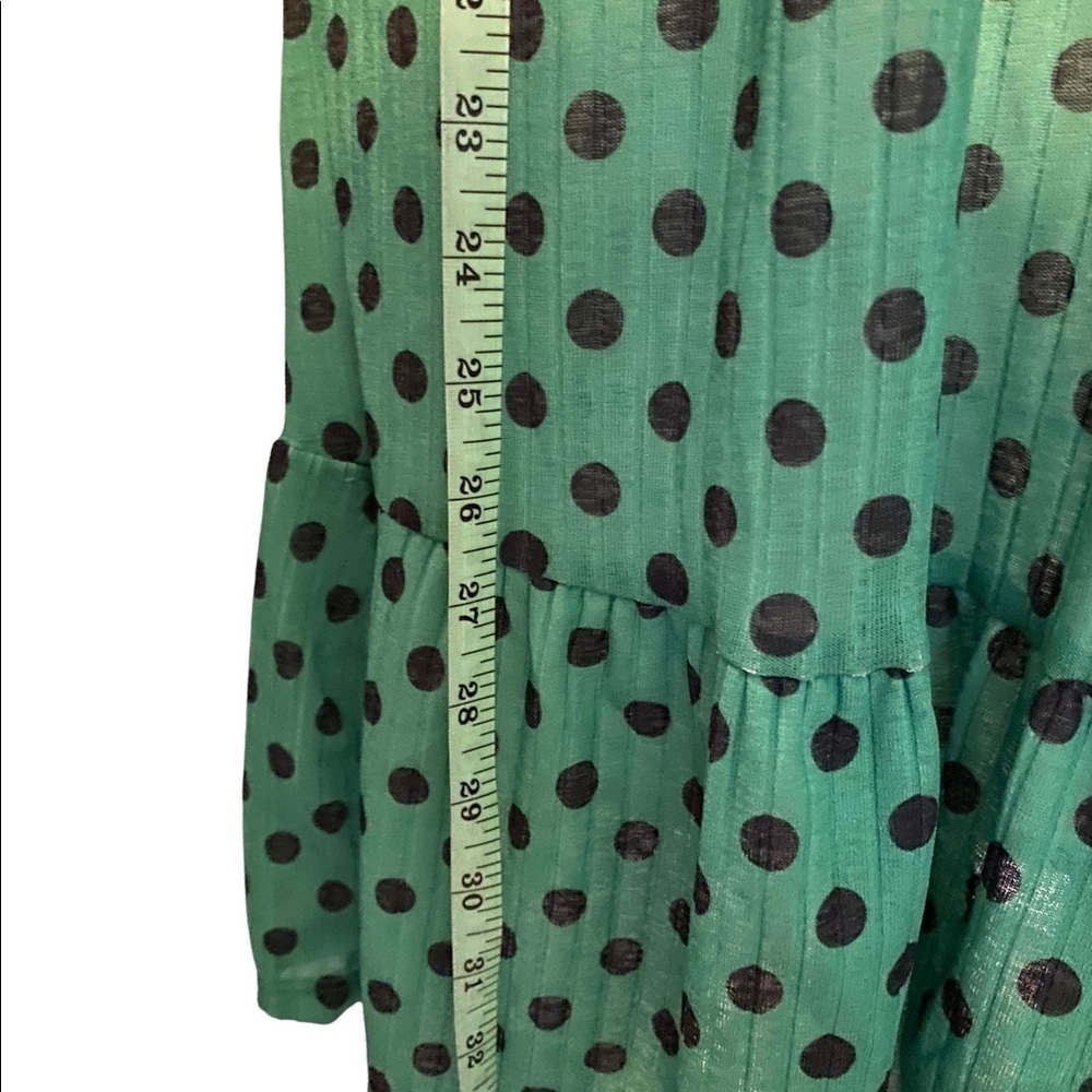 𝅺zara green polka dot dress size Medium - Picture 4 of 5